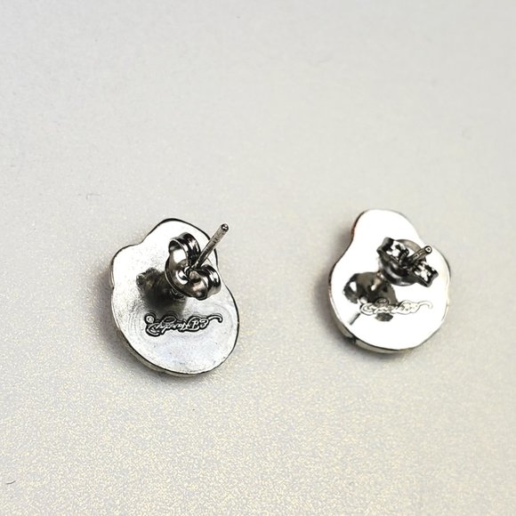 ED HARDY VINTAGE Style Earrings /Stud Earrings / Hard Rock Accessories - Picture 2 of 8